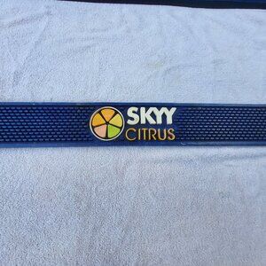 SKYY CITRUS VODKA RUBBER SPILL MAT GUC SEE PICTURES SEE PICTURES RARE